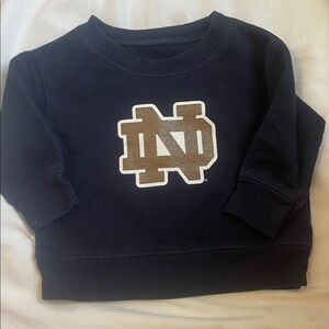 Notre Dame Navy Sweatshirt with ND Logo